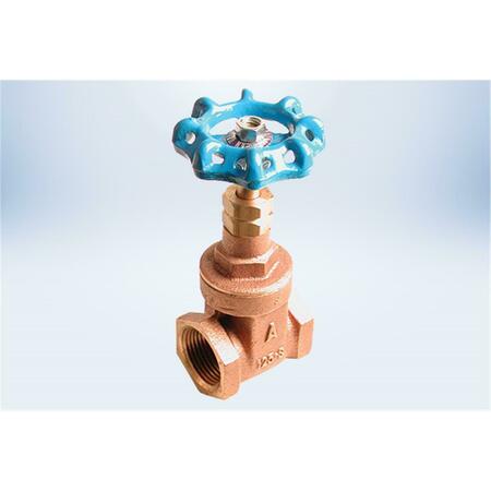 AMERICAN VALVE 3R 1 1-2 1.5 in. Lead Free Gate Valve - International Polymer Solutions with O-Ring 3R 1 1/2&quot;